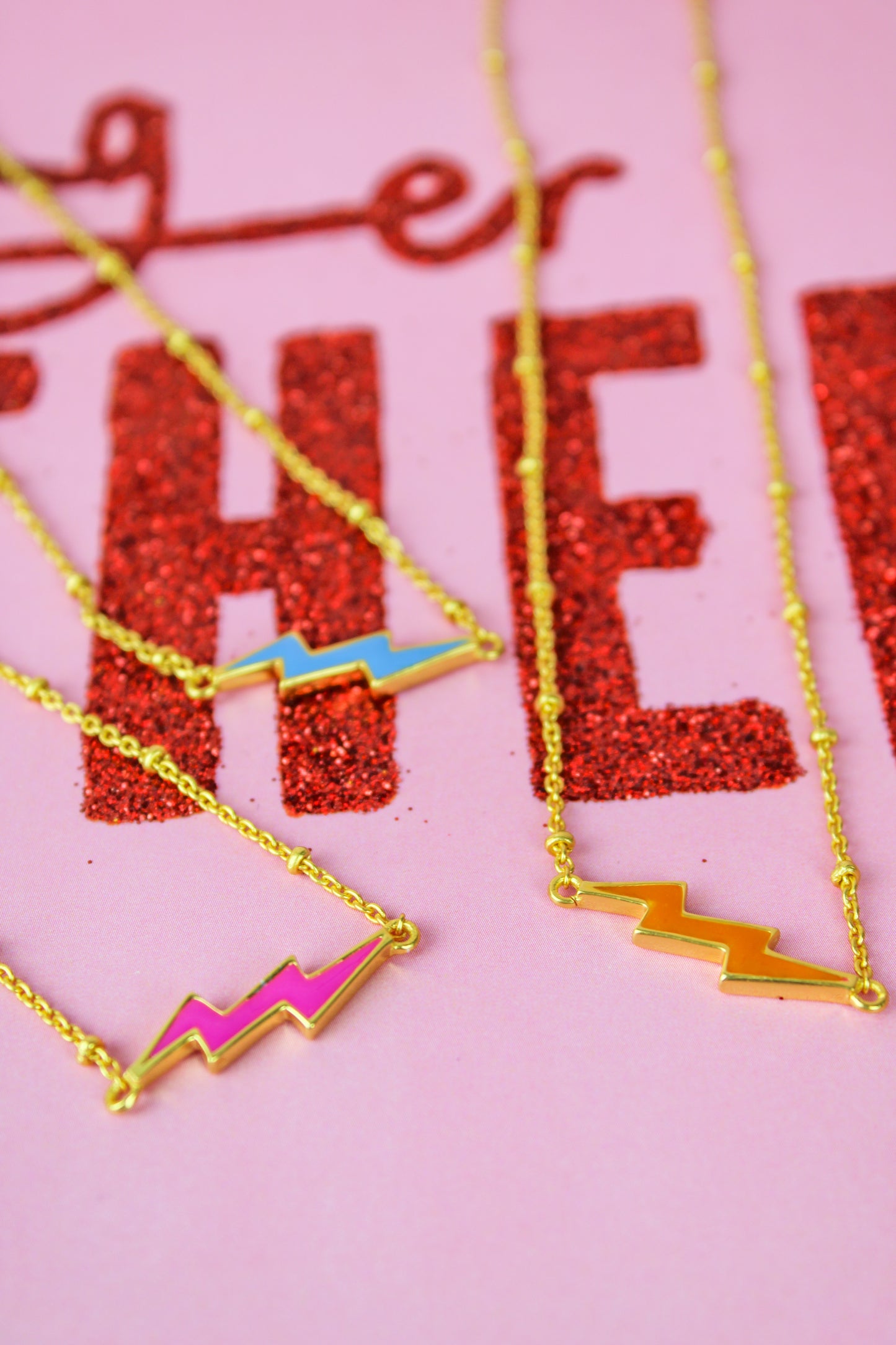 *PREORDER* ENAMEL LIGHTNING CHAIN (7574629023960)